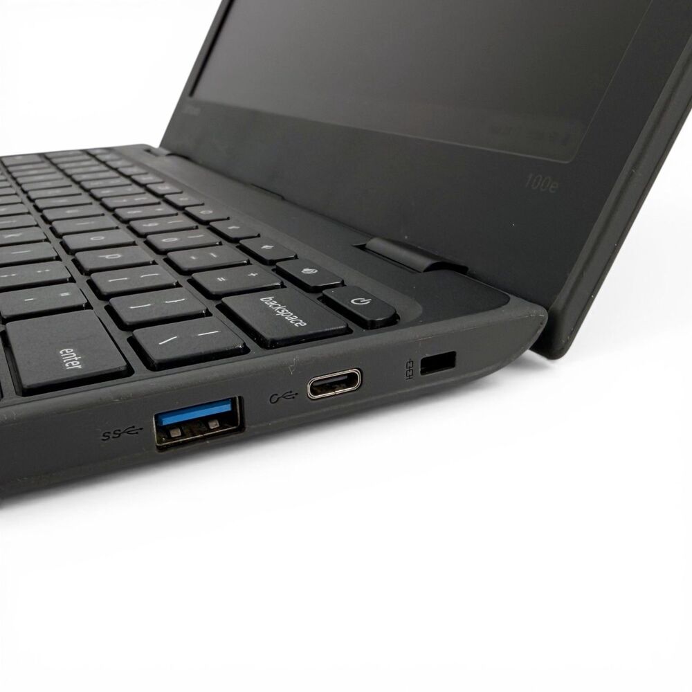 Lenovo Chromebook 100e 1st Gen WIFI 4GB RAM 16GB HD Black [81ER000GUS] - Picture 7 of 15